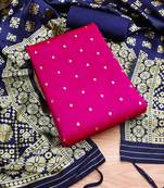 Pink Cotton Dress Materials