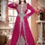 Wine color Handmade Moroccan Kaftan with hijjab