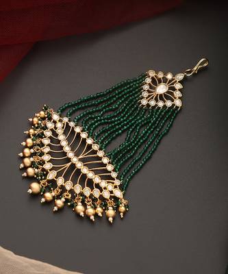 Green gold tone polki passa 3