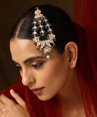 Green gold tone polki passa 4