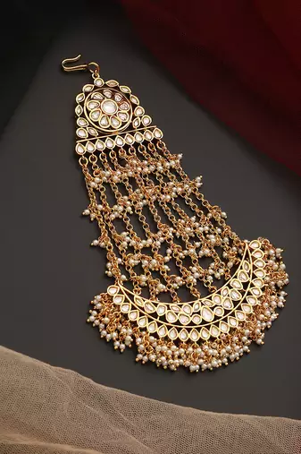 Gold tone polki passa