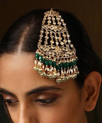 Green gold tone polki passa 2