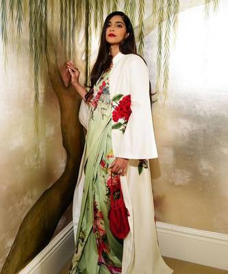 Ivory embroidered long jacket 1