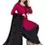 Unstitched printed crepe kurta & patiyala dress material with top, bottom & dupatta