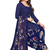 Unstitched printed crepe kurta & patiyala dress material with top, bottom & dupatta