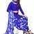 Unstitched printed crepe kurta & patiyala dress material with top, bottom & dupatta