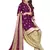 Unstitched printed crepe kurta & patiyala dress material with top, bottom & dupatta