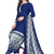 Unstitched printed crepe kurta & patiyala dress material with top, bottom & dupatta