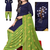 Unstitched printed crepe kurta & patiyala dress material with top, bottom & dupatta