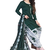 Unstitched printed crepe kurta & patiyala dress material with top, bottom & dupatta
