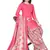 Unstitched printed crepe kurta & patiyala dress material with top, bottom & dupatta