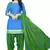 Unstitched printed crepe kurta & patiyala dress material with top, bottom & dupatta