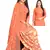 Unstitched printed crepe kurta & patiyala dress material with top, bottom & dupatta