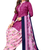 Unstitched printed crepe kurta & patiyala dress material with top, bottom & dupatta