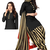 Unstitched printed crepe kurta & patiyala dress material with top, bottom & dupatta