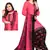Unstitched printed crepe kurta & patiyala dress material with top, bottom & dupatta