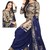 Unstitched printed crepe kurta & patiyala dress material with top, bottom & dupatta