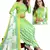 Unstitched printed crepe kurta & patiyala dress material with top, bottom & dupatta
