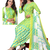 Unstitched printed crepe kurta & patiyala dress material with top, bottom & dupatta