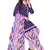 Unstitched printed crepe kurta & patiyala dress material with top, bottom & dupatta