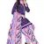 Unstitched printed crepe kurta & patiyala dress material with top, bottom & dupatta