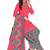 Unstitched printed crepe kurta & patiyala dress material with top, bottom & dupatta