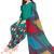 Unstitched printed crepe kurta & patiyala dress material with top, bottom & dupatta
