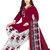 Unstitched printed crepe kurta & patiyala dress material with top, bottom & dupatta