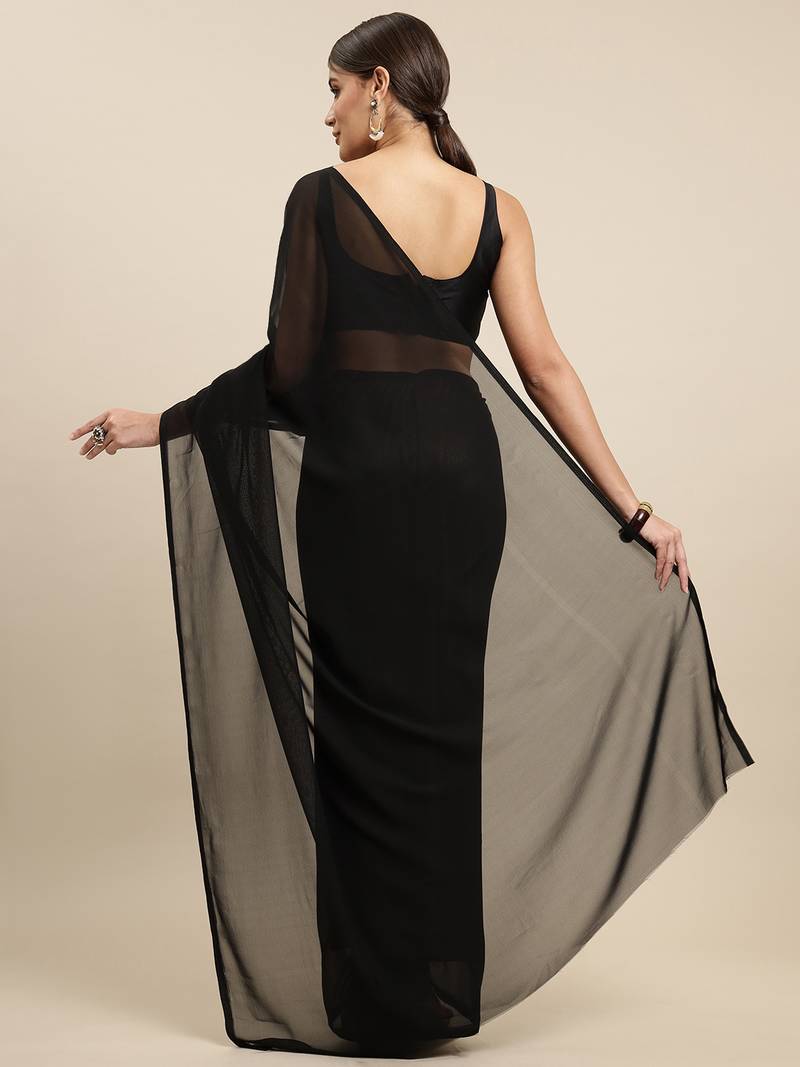 The 1-Minute Saree Luxurious Georgette With Matching Blouse Piece