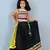 Aglare Kids embroidered ,cotton ethnic Lehenga choli for small girls,.Multi