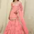 Pink Net Embroidered Lehenga Choli