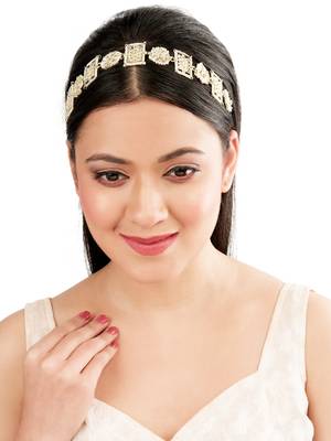 Rajasthani kundan pearl bridal mathapatti sheeshphool 1