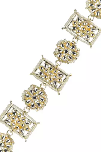 Rajasthani kundan pearl bridal mathapatti sheeshphool