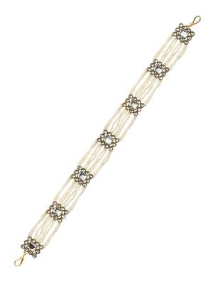 Pearl multistrand white kundan mathapatti sheeshphool 2
