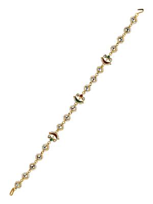 Kundan meenakari delicate mathapatti sheeshphool 2