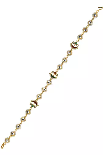 Kundan meenakari delicate mathapatti sheeshphool