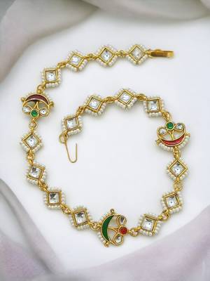 Kundan meenakari delicate mathapatti sheeshphool 3