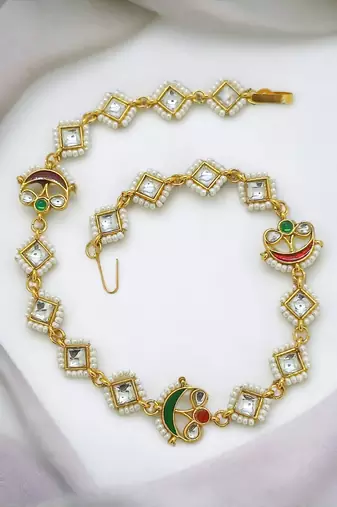 Kundan meenakari delicate mathapatti sheeshphool