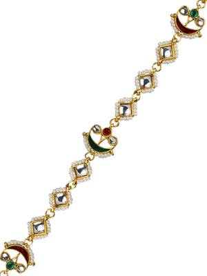 Kundan meenakari delicate mathapatti sheeshphool 4