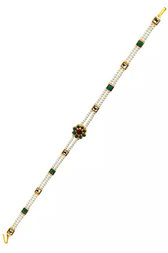 Pearl elegance mathapatti sheeshphool