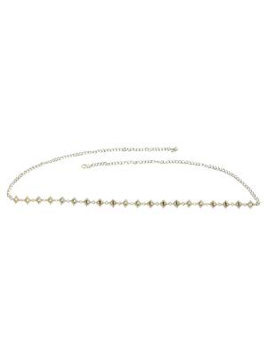 Square kundan beads waist belly chain 3