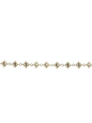 Square kundan beads waist belly chain 4