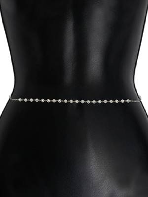 Drop kundan beads waist belly chain 4