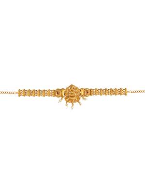 Traditional filigree gold plated temple jewelry laxmi waist belt kamarbandh 3