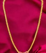 Gold plated ruby cz necklace chain