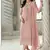 Light pink georgette silk pakistani salwar suit with dupatta