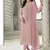 Light purple georgette silk pakistani salwar suit with dupatta