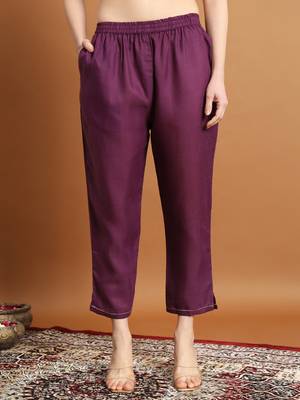   women kurta and trousers pant set cotton blend 4