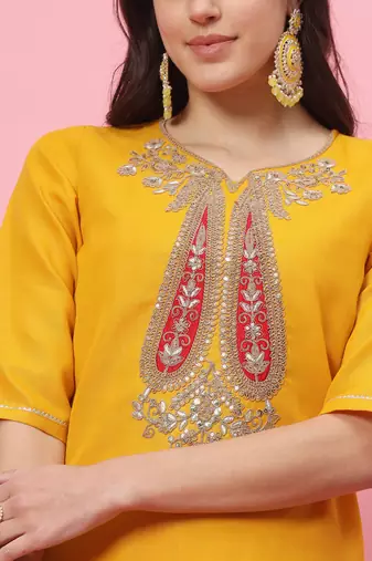   women kurta and trousers pant set cotton blend