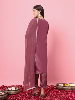  women kurta and trousers pant set silk blend 2